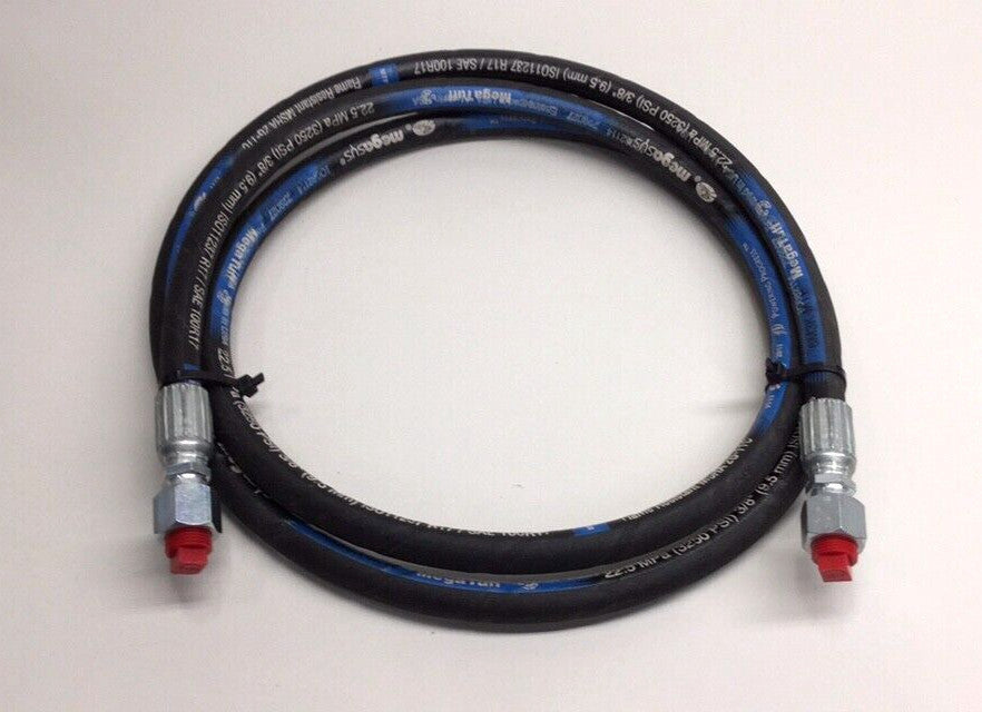 Gates 6M3K-MTF-3/8X8 Hose Assy 3250psi Flame Resistant MSHA (8 feet) 3/8NPTF