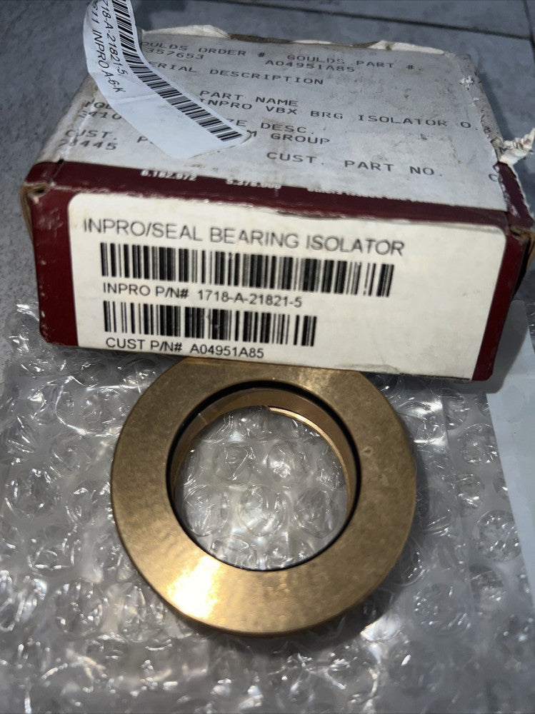 Nos Surplus Inpro Seal Bearing Isolator 1718-A-21821-5