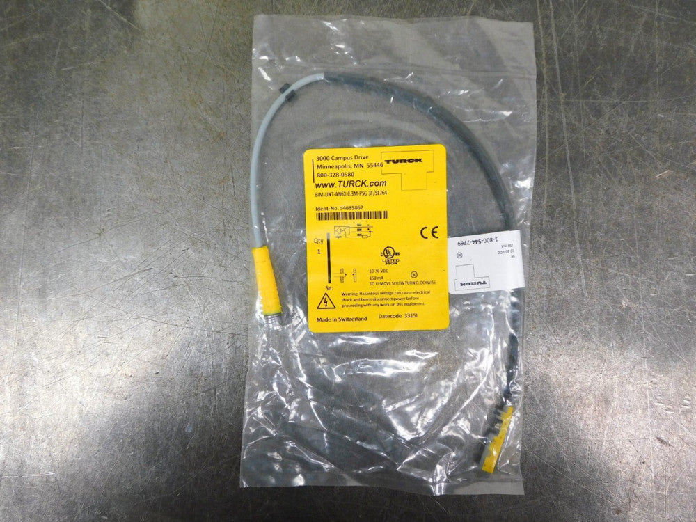 TURCK BIM-UNT-AN6X-0.3M-PSG3FS1764 Proximity Sensor S4685862
