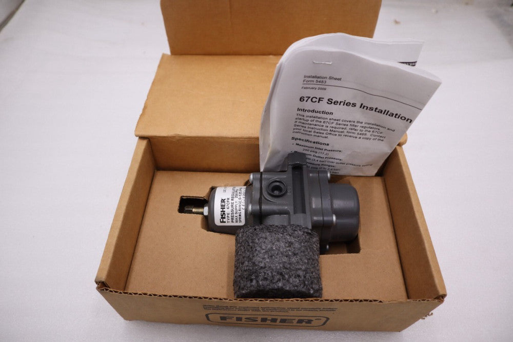 NEW OPEN BOX FISHER 67CFR-239 PRESSURE REGULATOR 125 PSI STOCK H1262