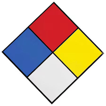 Brady 58502 Nfpa Sign, 7 1/2 In Height, 7 1/2 In Width, Diamond