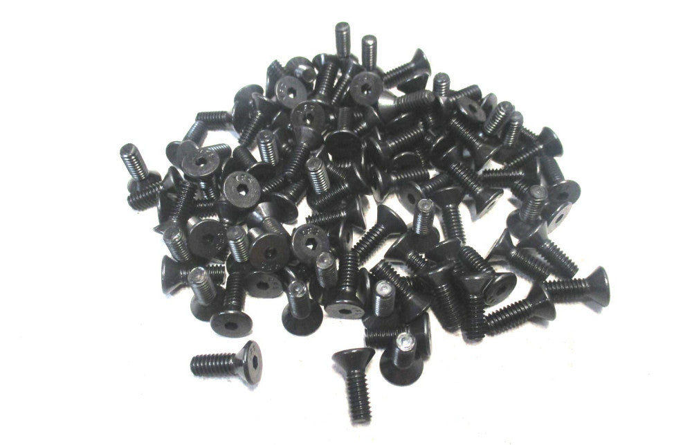 Brighton (211049) #8-32 UNC 1/2 OAL 3/32 Hex 82° Flat Cap Screw - Lot of 100