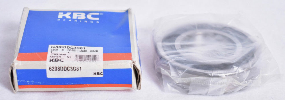 KBC Double Rubber Sealed Ball Bearing  6208DD  Factory Sealed