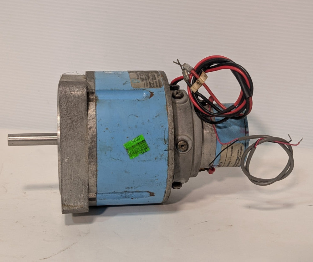 Pacific Scientific 55N-??-CTRL industrial motor w/ analog tachometer, 406320-10