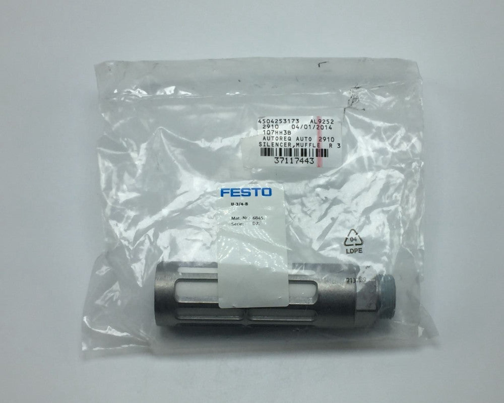 NEW FESTO U-3/4-B PNEUMATIC SILENCER 10,000I/MIN 0-10 