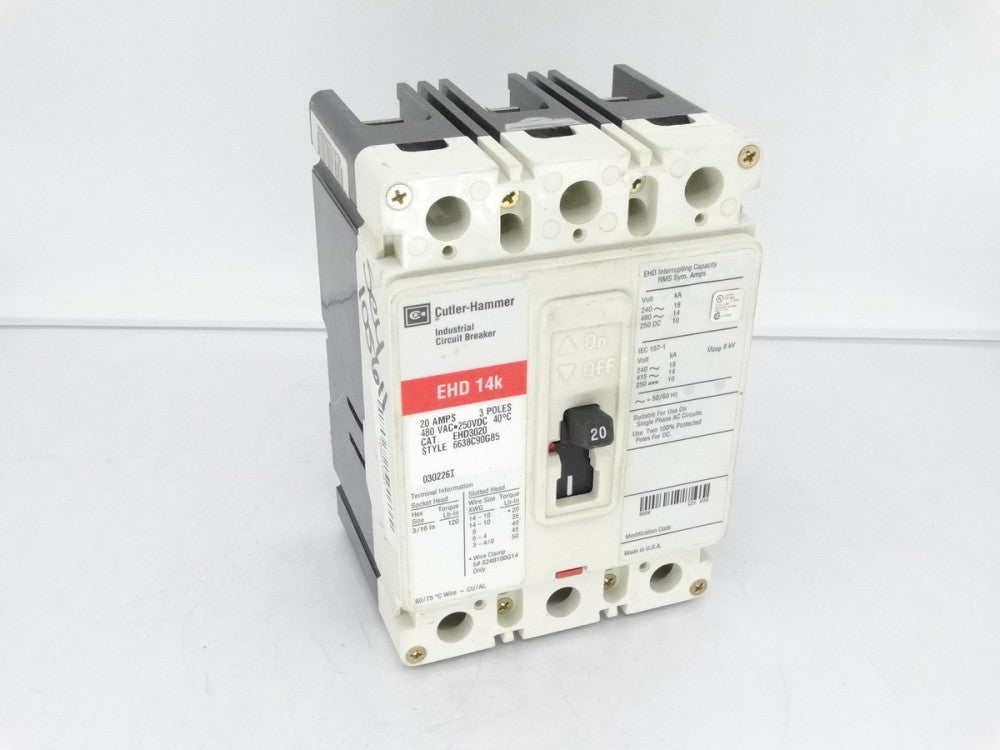 EATON CORPORATION EHD3020 CIRCUIT BREAKER