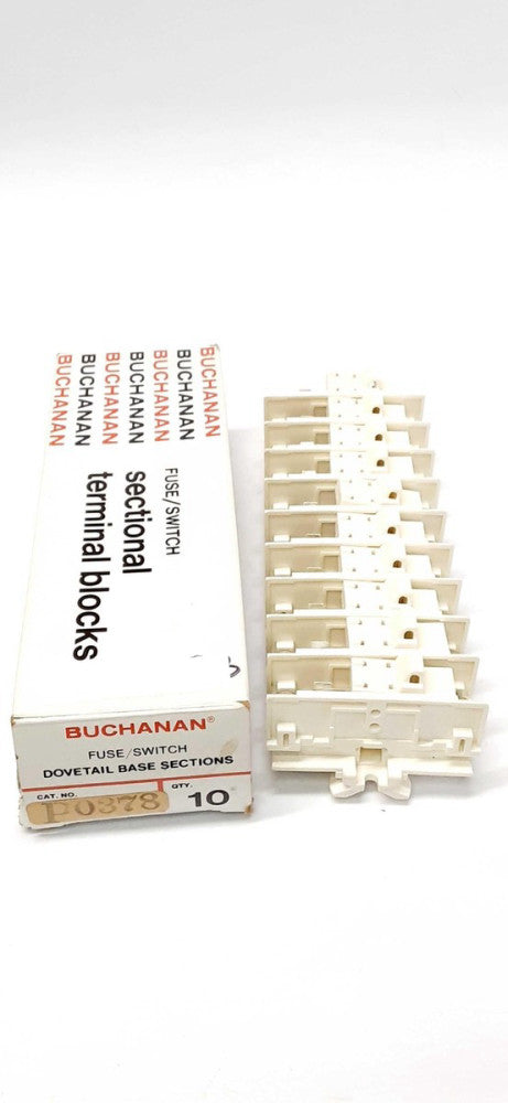 Buchanan P0378 Fuse/Switch Sectional Terminal Blocks Lot of 10