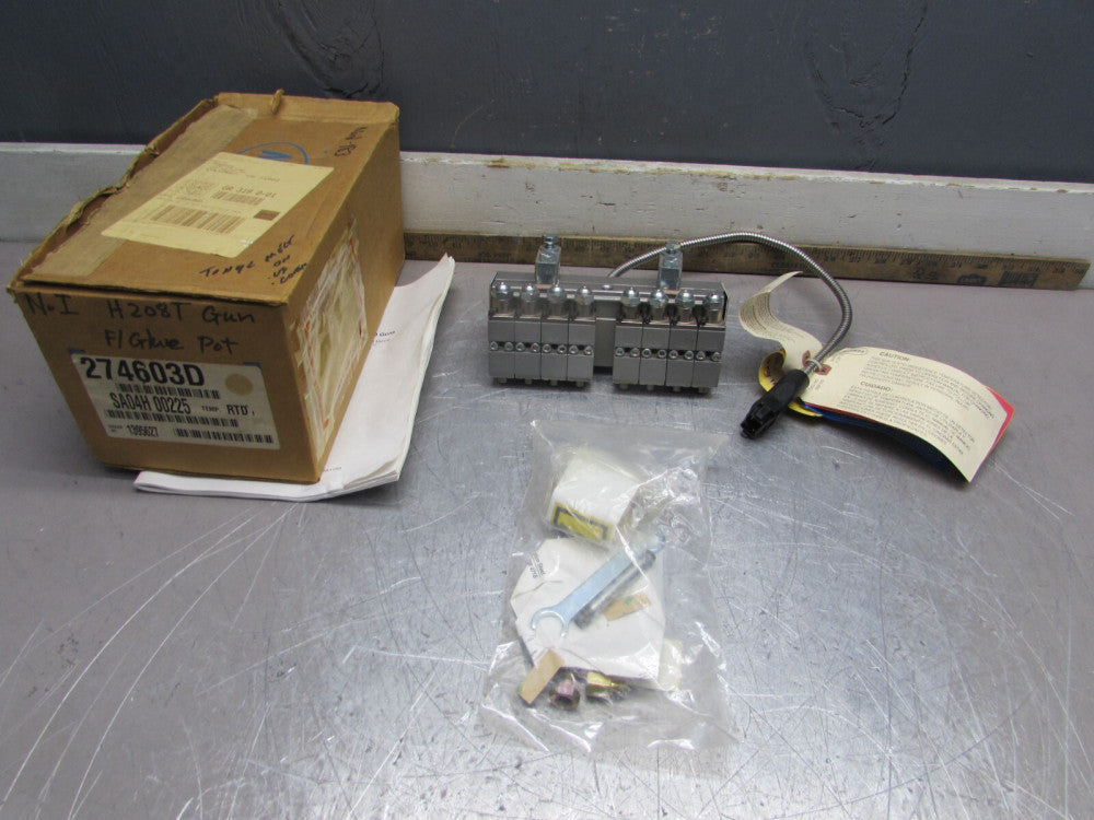 NEW! Nordson H-208T , 8 Nozzle Melt Gun Module, 274603D , 240V /440W MAKE OFFER!