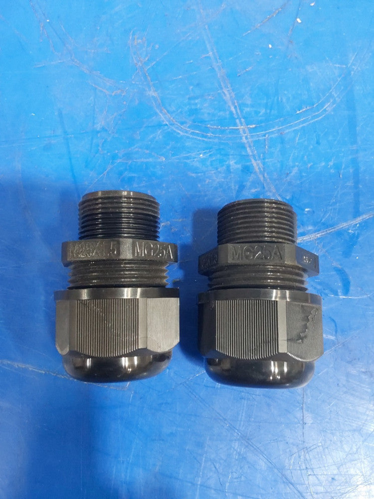 ALCO, MG25A Nylon Cable Gland Black M25X1.5 AVC MG25A (LOT OF 2)
