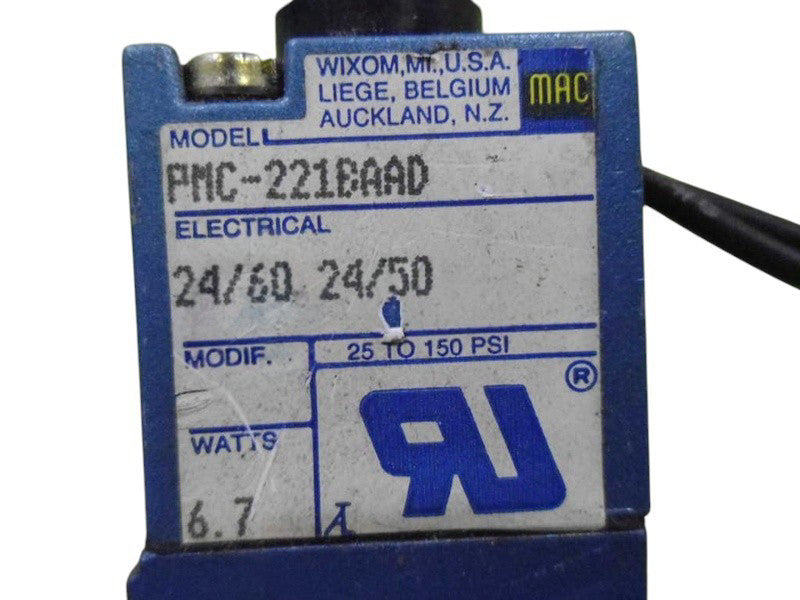 MAC PMC-221BAAD VALVE UNMP