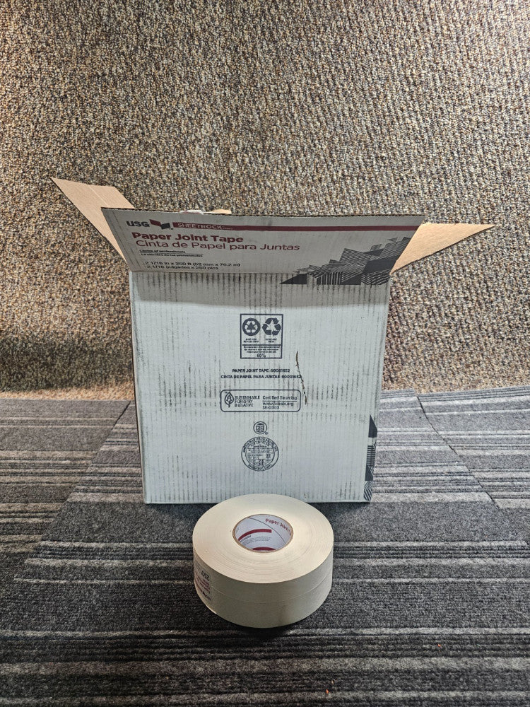 (QTY 20)USG Sheetrock 382175 2-1/16 in. x 250 ft Paper Drywall Joint Tape, White