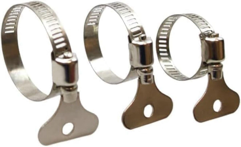 15-Piece Adjustable Hose Clamps - T-Bolt, Thumb, Worm (10-38mm) - Plumbing,