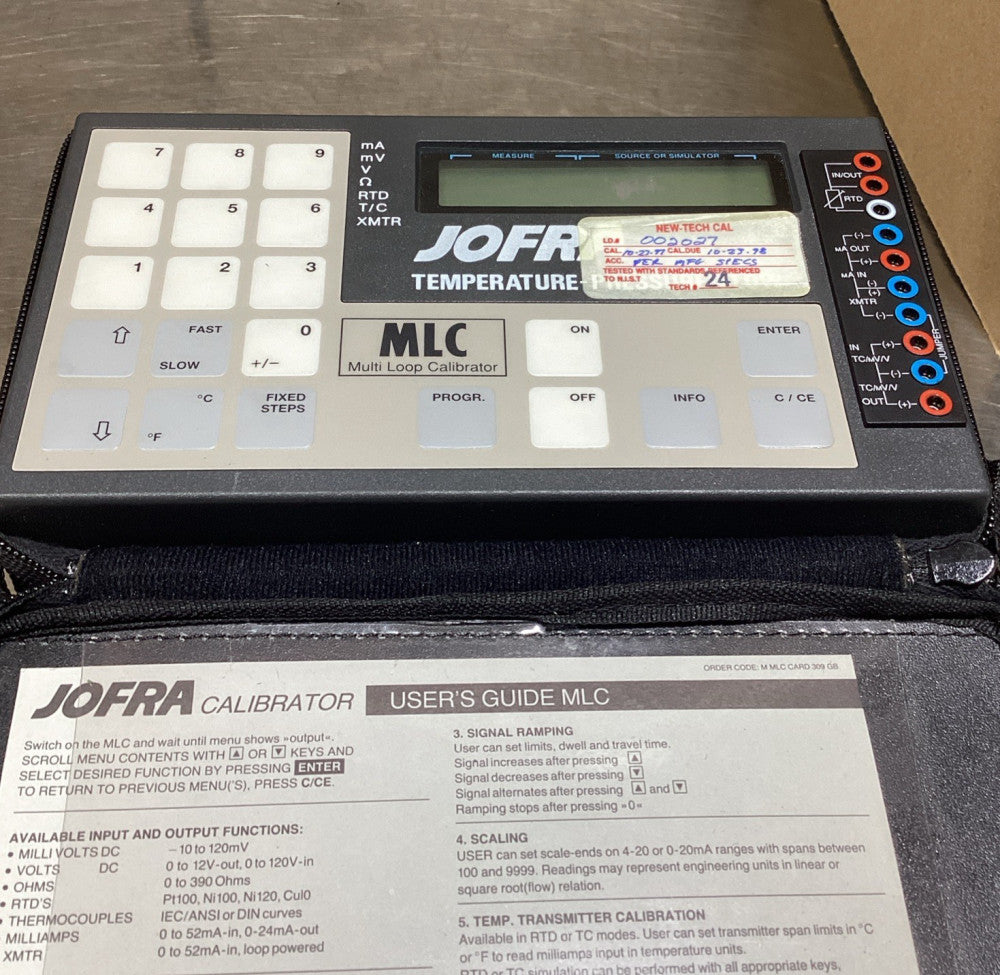 AMETEK JOFRA MLC Multi Loop Calibrator NEW 002027