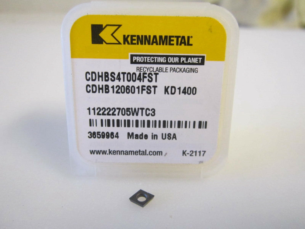 Kennametal (3659964) CDHB1.20.60.1- KD1400 PCD Turning Insert 80° Diamond 