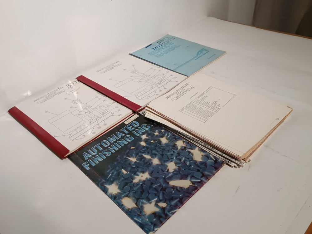 Automated Finishing Inc. Mixed Lot of Brochures, Diagrams & Papers, as shown