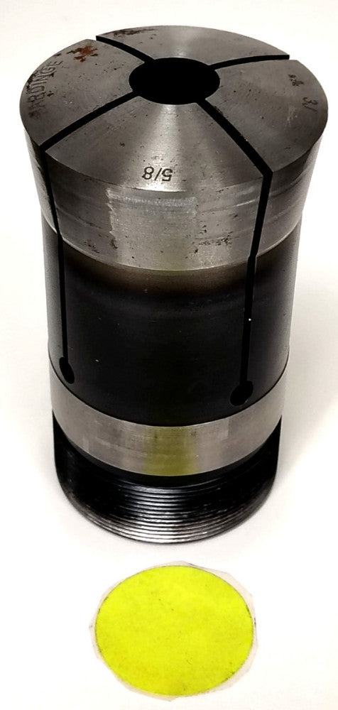 HARDINGE 3J 5/8" ROUND  COLLET INNER/OUTER THREAD 4" OAL STEEL MATERIAL
