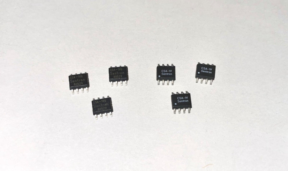 (6) Sentron CSA-1V Hall Effect Current Sensors SO-8