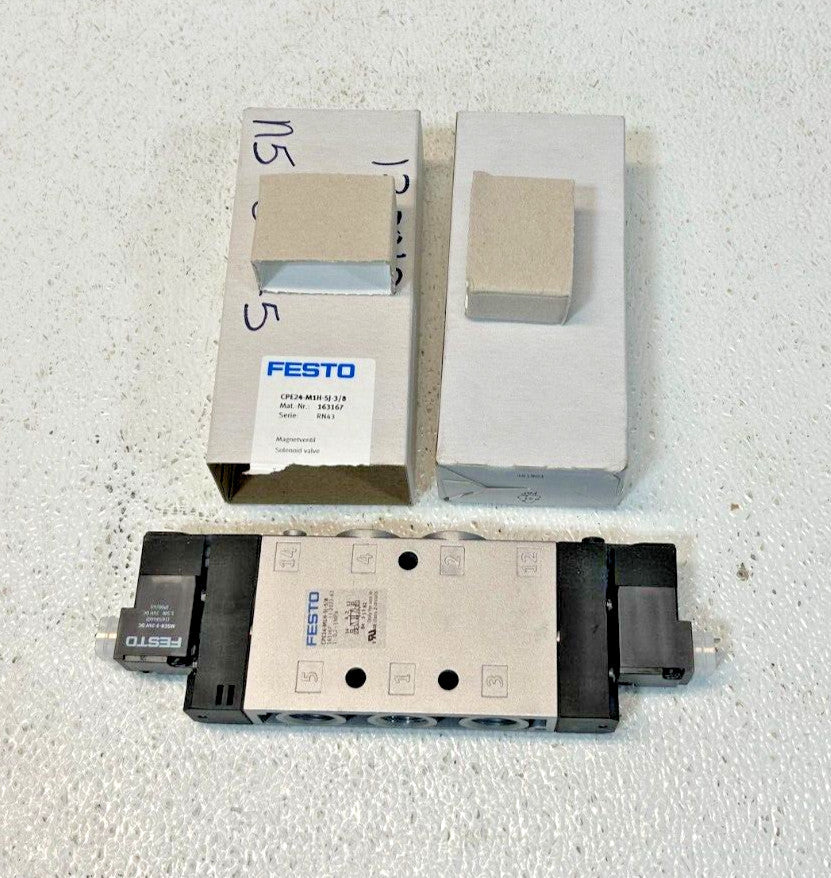 Festo CPE24-M1H-5J-3/8 163167 Solenoid Valve