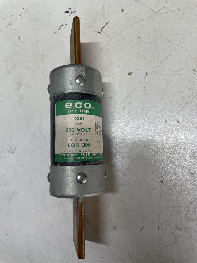 1) New no Box! ECO EON300 300A 250V Class H One-Time Fuse 