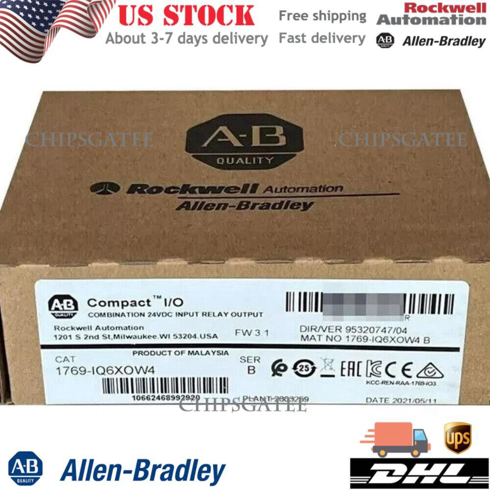 New  AB 1769-IQ6XOW4 Compact I/O 24VDC Input Relay Output Module US Free Tax