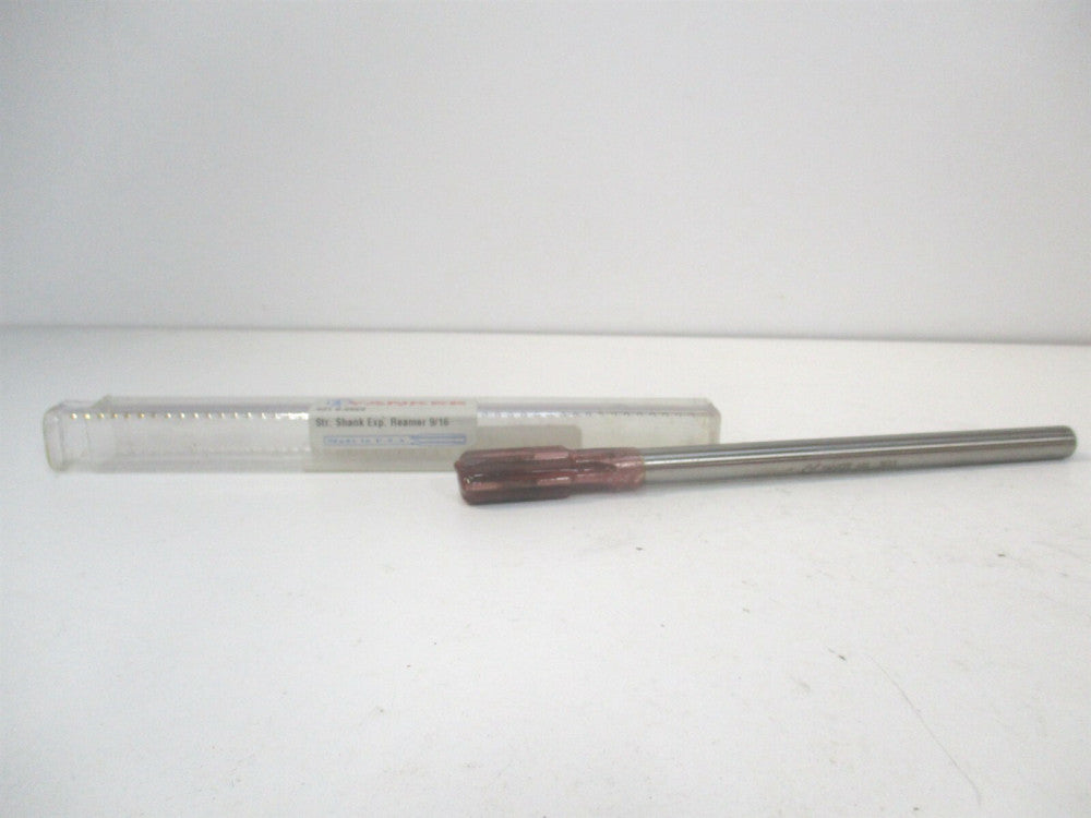 Yankee (431-0.5625) 9/16" x 7/16" x1-1/4" OAL HSS RH Straight Chucking Reamer 
