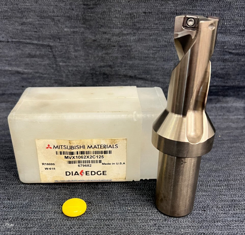 MITSUBISHI MATERIALS MVX1602X2C125 INDEXABLE INSERT DRILL CUT DIA 1.062"
