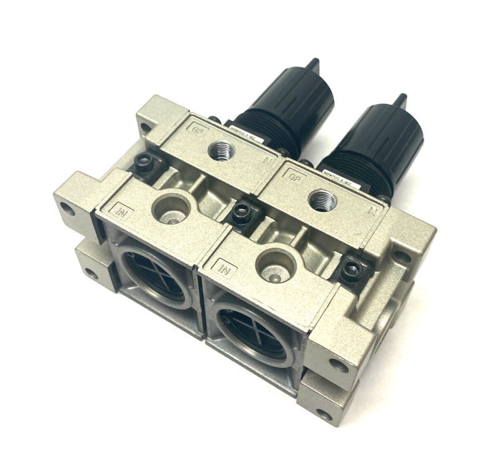 SMC NARM2500-02A-N02 Dual-Regulator Modular Manifold 1/4" NPT