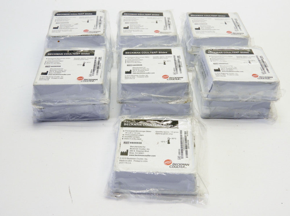 (Lot of 14 Packs ) Beckman Coulter Superfrost Strip 2 Bars Precleaned Microscope