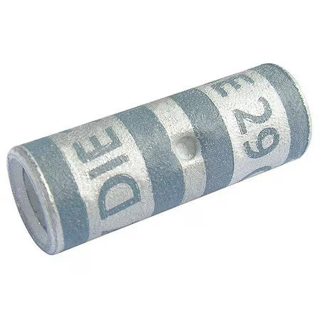 Power First 22Ez32 Crimp Wire Connector, 4 Awg Max, Gray, None Insulation, 600 V
