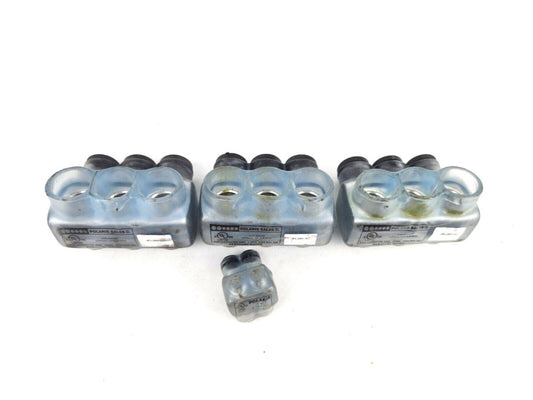 3pcs Polaris Insulated Multi Tap Conn 3 Port (Single Sided Entry) 250MCM-6AWG