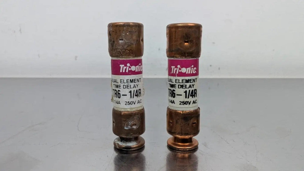2 Pack Ferraz Shawmut TR6-1/4R Dual Element Time Delay Fuse Tri-onic RK5