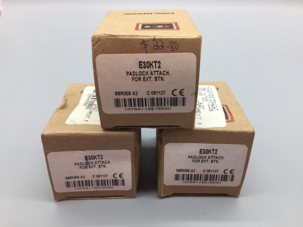 NEW Cutler-Hammer E30KT2 Padlock Attachment Lot of 3