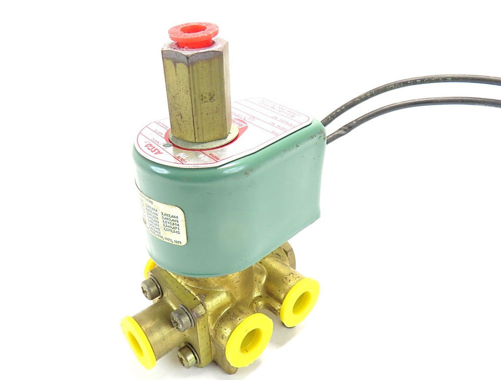 Asco 8345C1 4-2 Solenoid Valve 1/4 Pipe 1/16 Orifice 110VAC *(Read Desc)* NEW