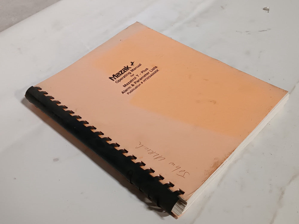 Lot of 2 Mazak Mazatrol T Plus Alarm Programming & Operation Manuals, as shown