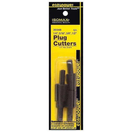 Eazypower 30348 Plug Cutter,1/2" Large Dia,1/4"Small Dia