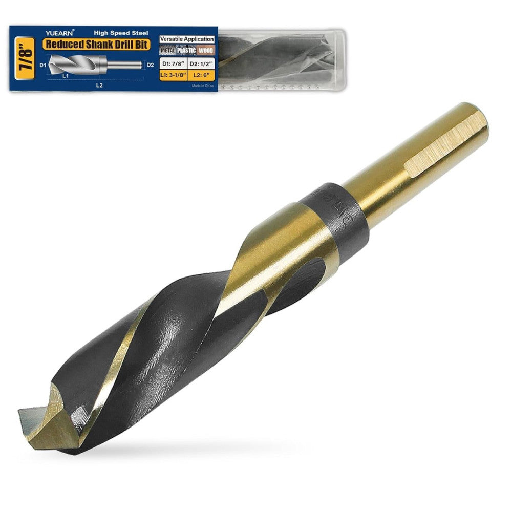 7/8 Inch Drill Bit | Reduced Shank High Speed Steel | HSS 4241 for 