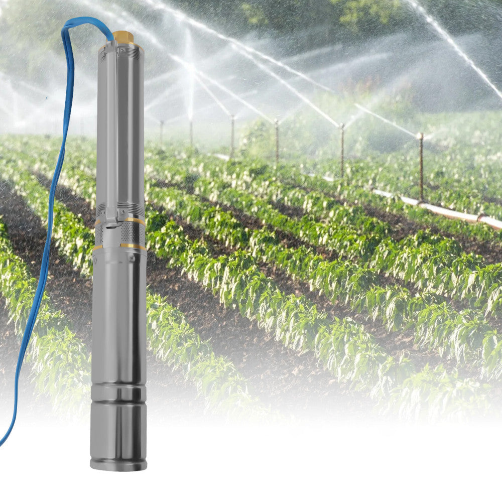 3.8 Inch Deep Well Pump Stainless Steel Submersible Bore Hole Water Pump 1.5 HP 