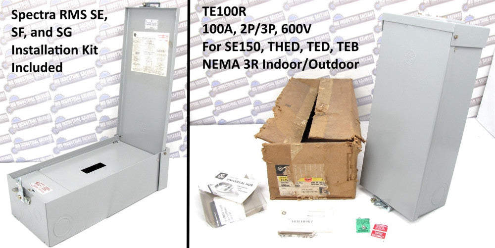 GE - TE100R - CIRCUIT BREAKER ENCLOSURE - 100A 2P/3P 600V -(NEW in BOX)