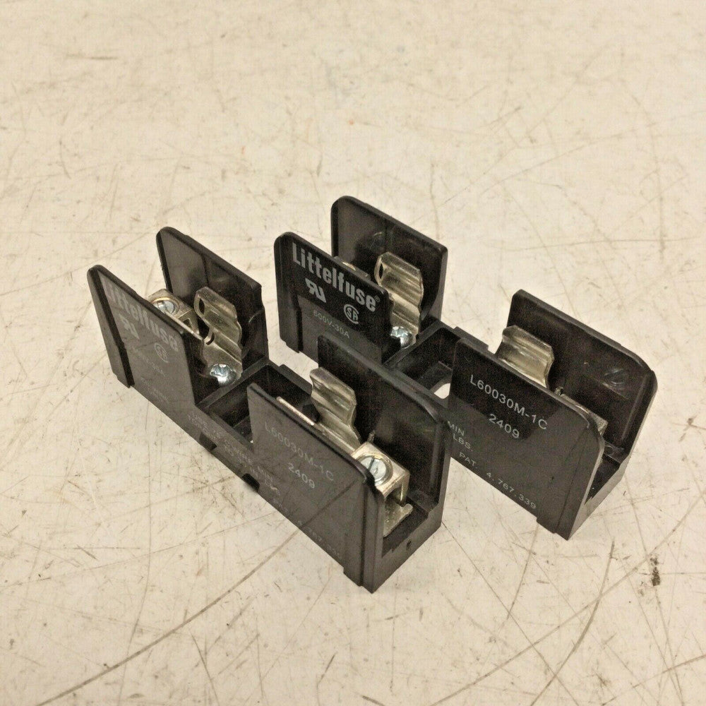 LITTELFUSE L60030M-1C Fuse Holder Block 30A 600V 1 Pole MIDGET (LOT of 2)