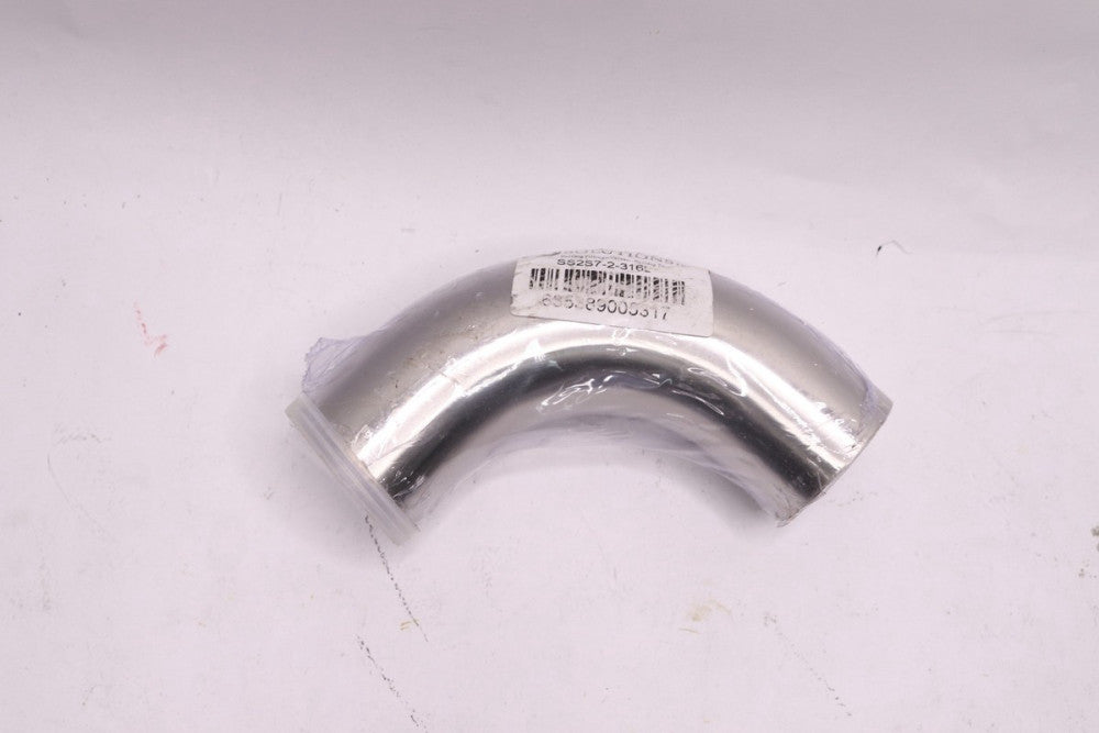 JME 90 Degree Buttweld Elbow w/ Tangent Polish 316 Stainless Steel 1/2"