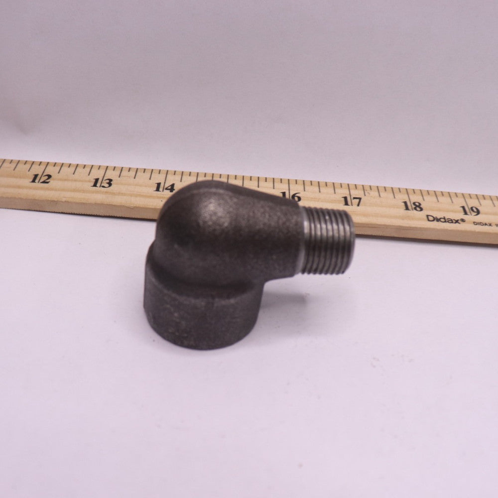 90Â° Threaded Elbow Forged Steel Black 3000# 1/2" X 3M