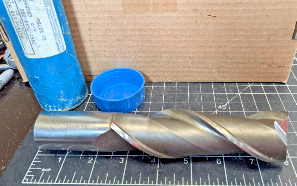 Putnam 1-1/2 " 2- Flute End Mill 1 1/4" Shank HI-Molybdenum M7 [Z3B4]