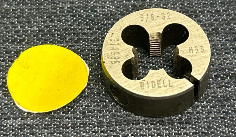 WIDELL HSS ADJUSTABLE ROUND SPLIT DIE  3/8" - 32