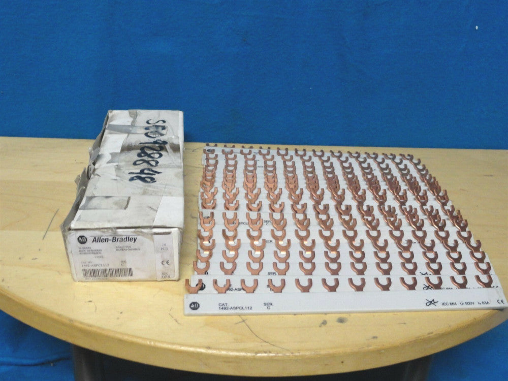 ALLEN BRADLEY ~ BUSBARS ~ LOT OF 20 ~ PN: 1492-ASPCL112 ~ NEW IN BOX