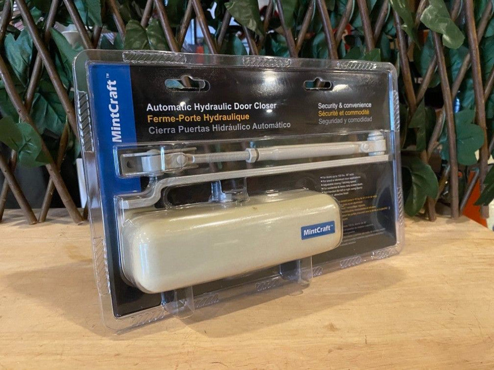 MintCraft  Automatic Hydraulic Door Closer-C101 HO- Ivory- NEW (SKU 6067961)