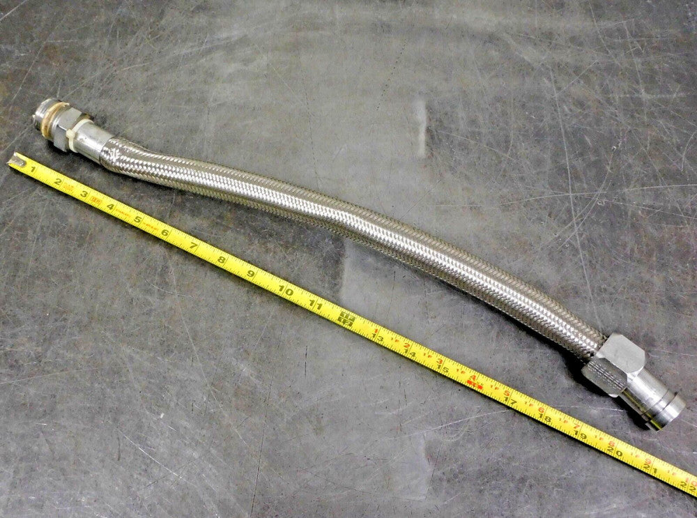 Swagelok 316 Series Flexible Metal Stainless Steel Hose 1 in. NPT 21 in. Length
