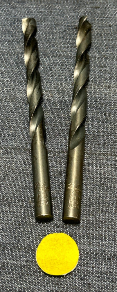 CLE-FORGE HS 2 FLUTE DRILL BIT DIAMETER 21/64"   LOT OF 2