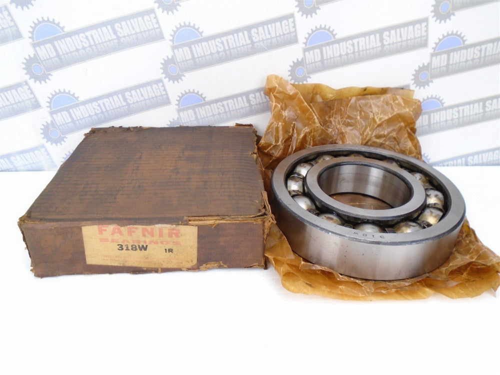 FAFNIR - 318W - Single Row RADIAL BEARING - 90 mm x 190 mm x 43mm (NOS in BOX)
