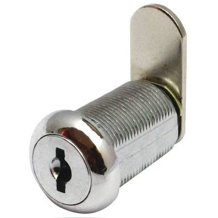 Delta Lock G Cr13751203pcsm1 Disc Tumbler Keyed Cam Lock, Polished Chrome, 1 In