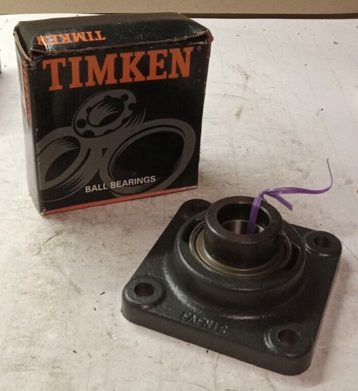 NEW TIMKEN FAFNIR 4-BOLT FLANGE MOUNT BALL BEARING VCJ1 1/8